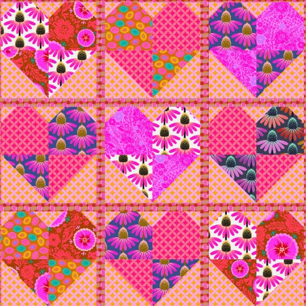 Heart You Forever Free Quilt Pattern Featuring Love Always, AM by Anna Valley Fabrics