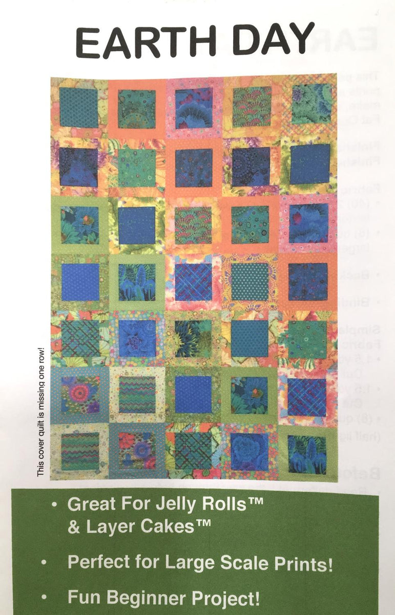 Earth Day Quilt Pattern by Valley Fabrics