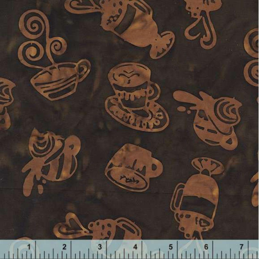 Coffee Stains Coffee by Anthology Fabrics Valley Fabrics