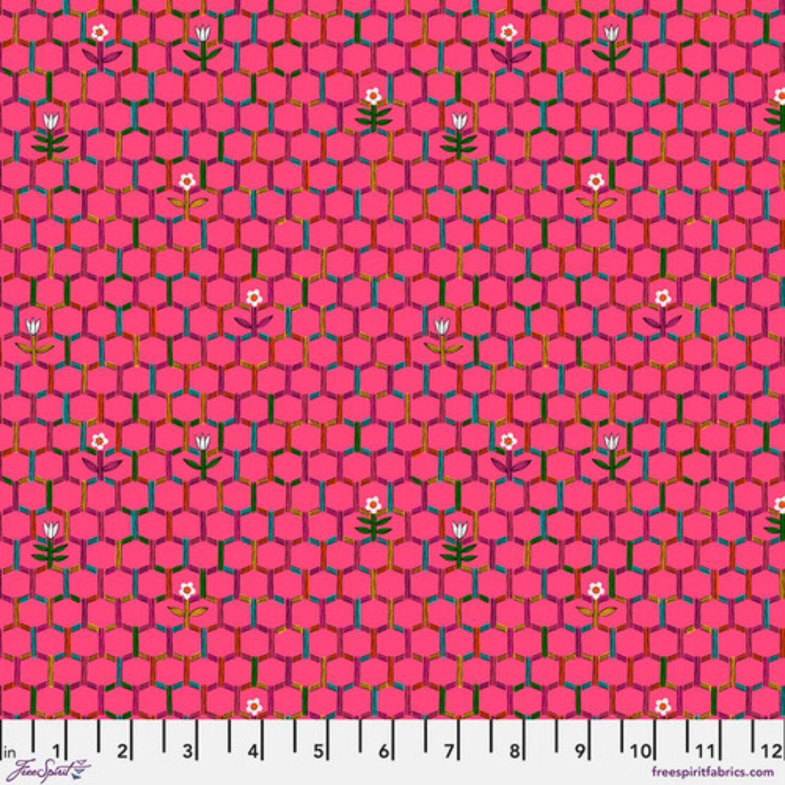 Floral Trellis Pink by Cori Dantini – Valley Fabrics